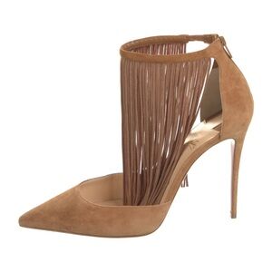 Christian Louboutin Courtain 100 veau Velours cafe size 39.5 new